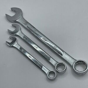 ACE 3 Piece Metric Combination Wrench Set 10mm 13mm 17mm Chrome Vanadium Steel